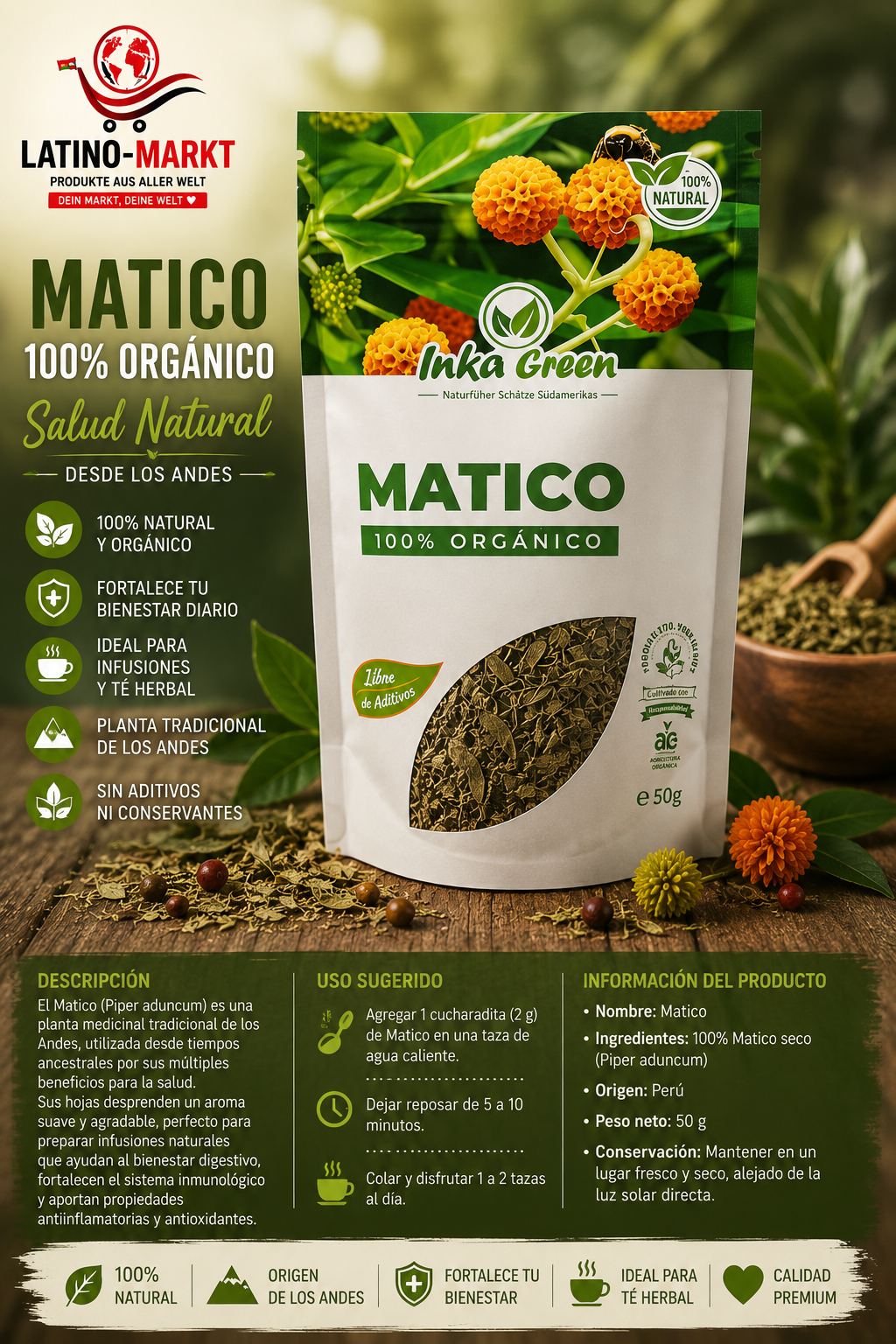 Matico – 100% Orgánico | Inka Green